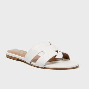 Tuckernuck French Sole White Leather Alibi Sandals, White 9.5